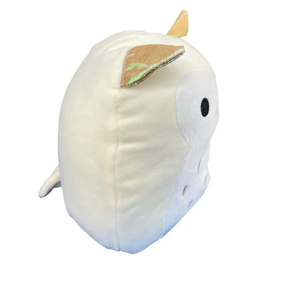 Squishmallows 8" Vee The Owl Soft Ivory Sparkle Ears Plush Kelly Toy Kids Squish - Picture 3 of 7